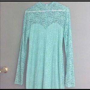 CLOSEOUT ❗️ Sexy mint midi lace dress